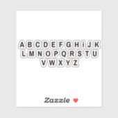 Alfabet Letters Stickers (Vel)