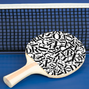Alfabet Letters Tafeltennisbatje