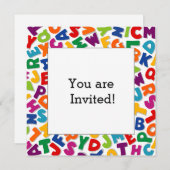 Alfabet Lijst Kaart (Voorkant / Achterkant)