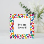 Alfabet Lijst Kaart (Staand voorkant)