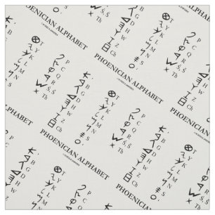 Alfabet Linguistics-taalsymbolen voor Phoenicisch Stof