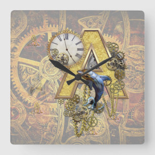 Alfabet, Monogram A Vierkante Klok