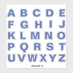 Alfabet Monogram Letters Initiaal Sticker