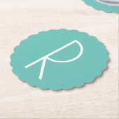 Alfabet Monogram Onderzetter (Gekanteld)