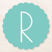 Alfabet Monogram Onderzetter (Voorkant)