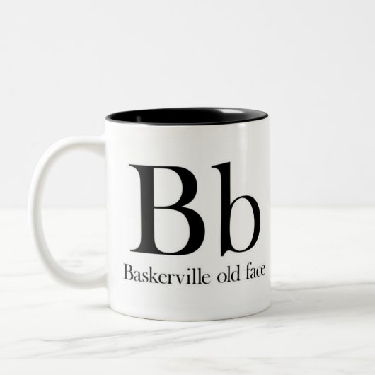 Alfabet of Typography Mok - Baskerville Old Face (Links)