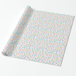 alfabet-patroon cadeaupapier