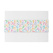 alfabet-patroon uitnodigingen wikkel (Achterkant Voorbeeld)