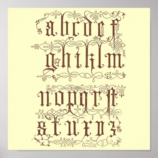 Alfabet poster (Voorkant)