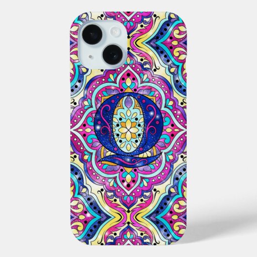 Alfabet Q Case-Mate iPhone Case (Achterkant)