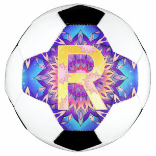 Alfabet R mandala Voetbal
