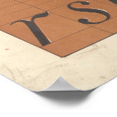 Alfabet (Romeinse Letters) Poster (Hoek)