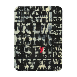 Alfabet schilderen door Norman Wyatt Magneet