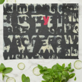 Alfabet schilderen door Norman Wyatt Theedoek (Gevouwen)