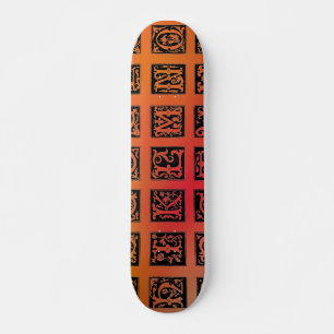 Alfabet skateboard uit de 16e eeuw