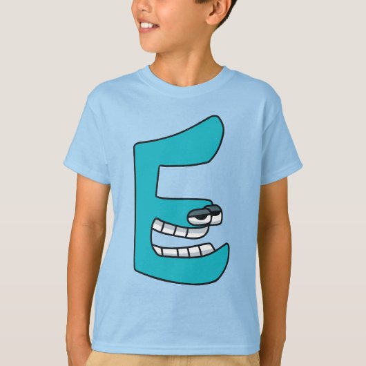 Alfabet T-shirt Letter E (Voorkant)