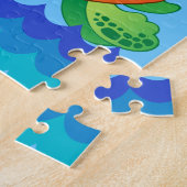 Alfabet T voor het Raadsel van de Schildpad Legpuzzel (Zijkant)