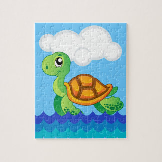 Alfabet T voor het Raadsel van de Schildpad Legpuzzel