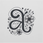 Alfabet versieringen Custom Vinyl Letter Sticker" Sticker (Voorkant)