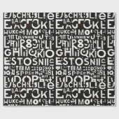 Alfabet wrapping papier ontwerp (Vlak)