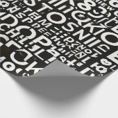 Alfabet wrapping papier ontwerp (Hoek)