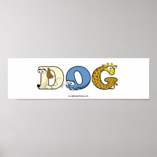 Alfabetimals Gepersonaliseerd Poster