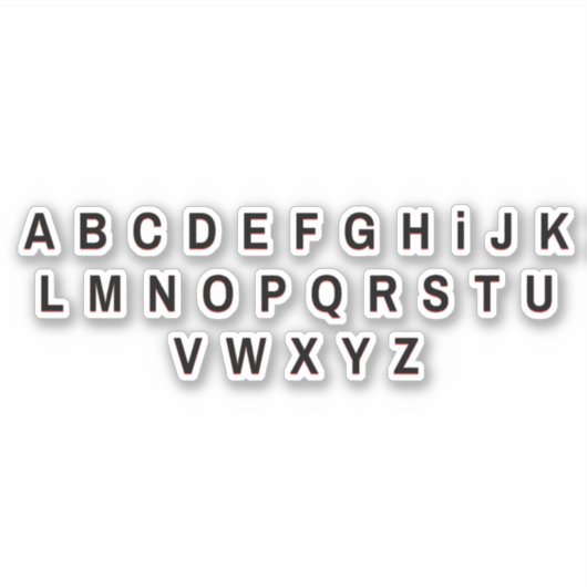 Alfabetletters Stickers (Voorkant)