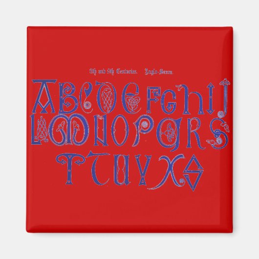 Alfabetmagneet Magneet (Voorkant)