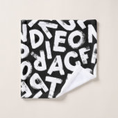 Alfabetpatroon Bad Handdoek (Wasdoekje)