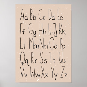 Alfabetposter Poster