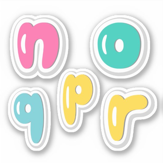 Alfabets Sticker (Voorkant)