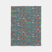 alfabetsoepletters fleece deken (Voorkant)