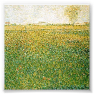 Alfalfa Fields Saint Denis door Georges Seurat Foto Afdruk