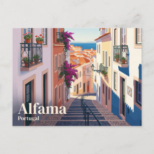 Alfama District Portugal Briefkaart