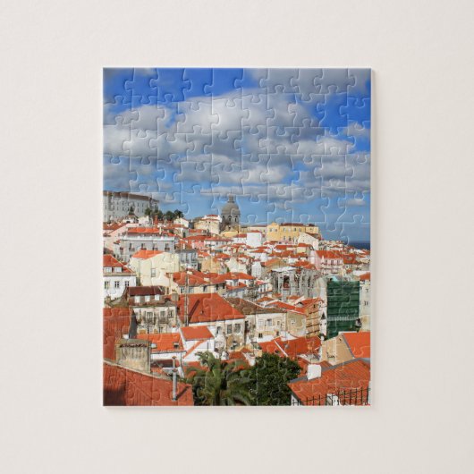 Alfama Lissabon-daken Legpuzzel (Verticaal)