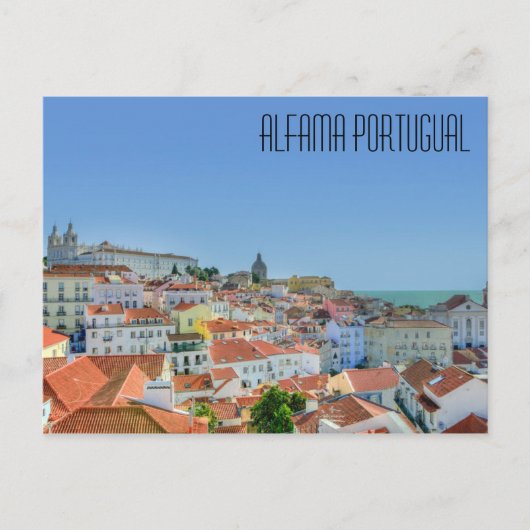 Alfama Portugal Briefkaart (Voorkant)