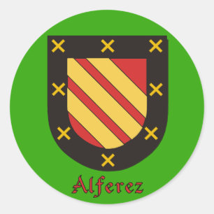 Alferez Family Shield Stickers
