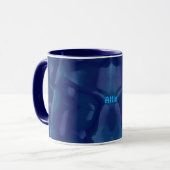 ALFIE ~ CUTE 3D ~ Nuances de bleu ~ Mug (Devant gauche)