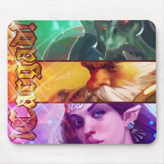 Alfombrilla banners fantasía Cargad Muismat (Voorkant)