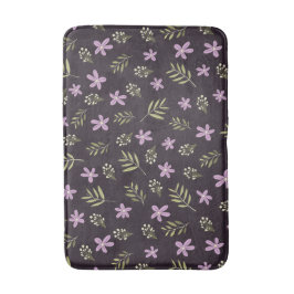 Alfombrilla de baño Violetas y flores silvestres Badmat