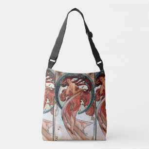 Alfons Mucha 1898 Dance Crossbody Tas