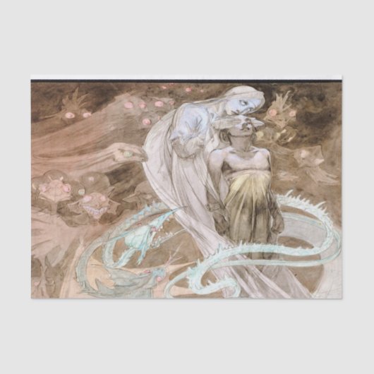 Alfons Mucha 1899 Le Pater Tissuepapier (Voorkant)