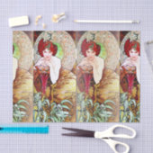 Alfons Mucha 1900 The Precious Stones Emerald Tissuepapier (Craft)