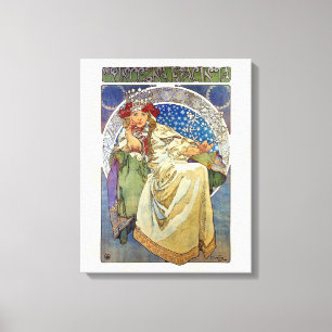 Alfons Mucha 1911 Princezna Hyacinta Canvas Afdruk