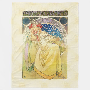 Alfons Mucha 1911 Princezna Hyacinta Fleece Deken