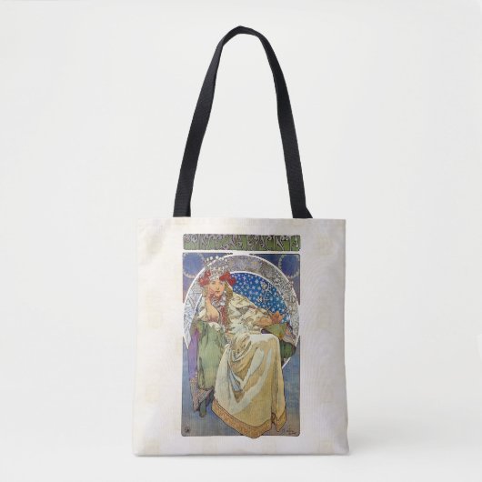 Alfons Mucha 1911 Princezna Hyacinta Tote Bag (Voorkant)