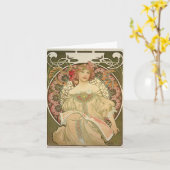 Alfons Mucha 2 Kaart (Gele Bloem)