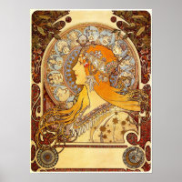 Alfons Mucha -  Art Nouveau Poster