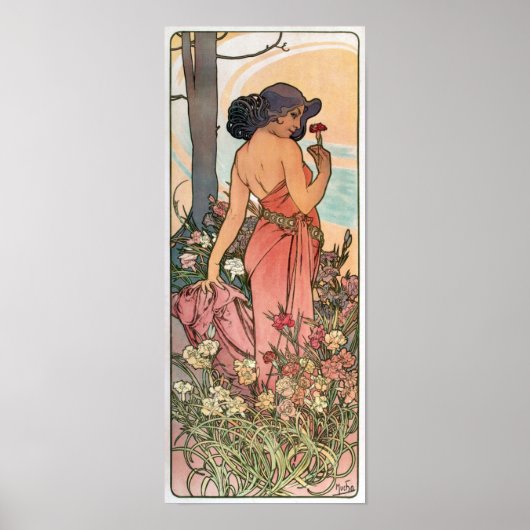 Alfons Mucha - Art Nouveau Poster (Voorkant)