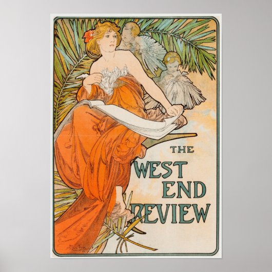 Alfons Mucha - Art Nouveau Poster (Voorkant)